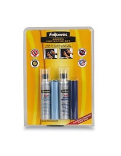 Fellowes Screen protector kit LCD TFT Plasma Panni umidi asciutti e liquido per la pulizia dell'apparecchiatura 25 ml