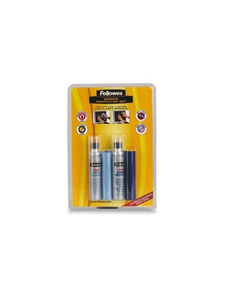 Fellowes Screen protector kit LCD TFT Plasma Panni umidi asciutti e liquido per la pulizia dell'apparecchiatura 25 ml