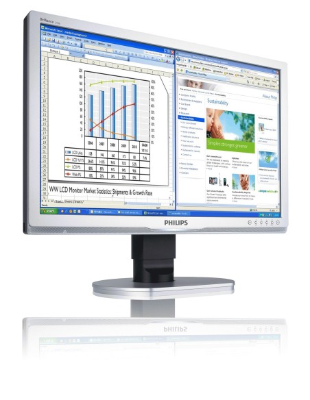 Philips Brilliance Monitor LCD con base Ergo, USB, audio 240B1CS 00