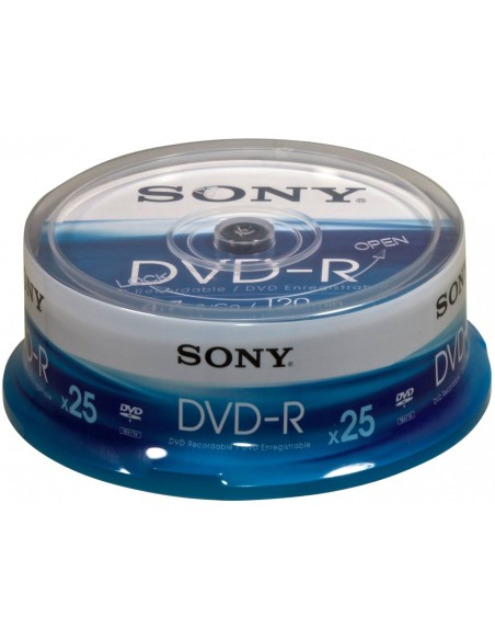 Sony DVD-R Spindle 4,7 GB 25 pz