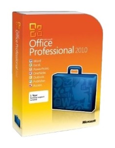 Microsoft Office Professional 2010, DVD, 32 64 bit, EN 1 licenza e Inglese