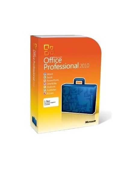 Microsoft Office Professional 2010, DVD, 32 64 bit, FR 1 licenza e Francese
