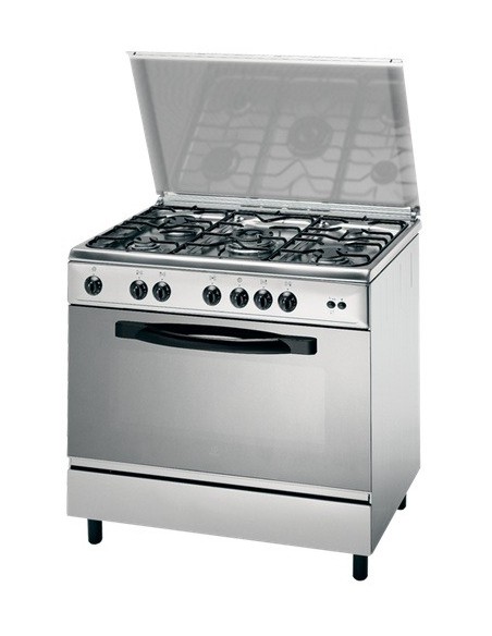 Indesit KM L21S(X) I Cucina Gas Acciaio inossidabile