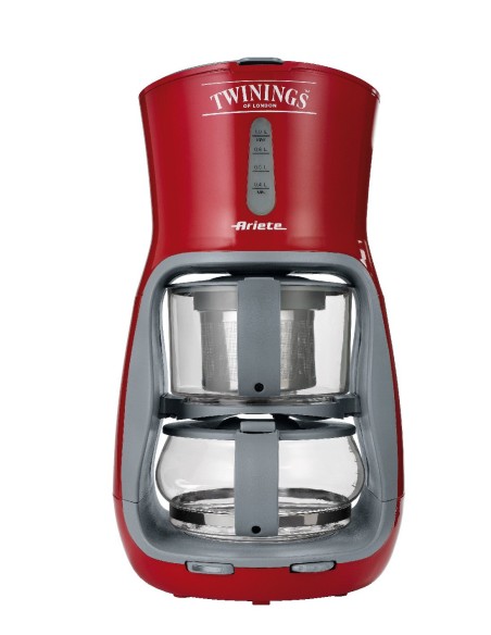 Ariete 2893 teiera in vetro per la preparazione del tè 1 L 1200 W Rosso