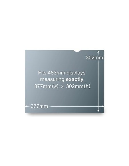 3M PF19.0 Filtro per la privacy senza bordi per display 48,3 cm (19")