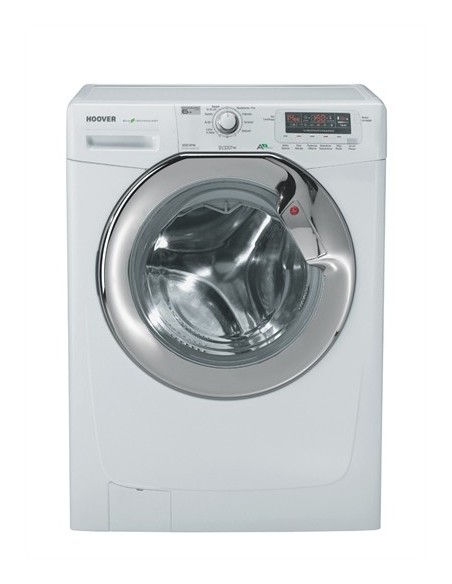 Hoover DYNS 6105 DZ lavatrice Caricamento frontale 6 kg 1000 Giri min Cromo, Bianco