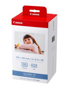 Canon KP-108IN carta fotografica Rosso, Bianco