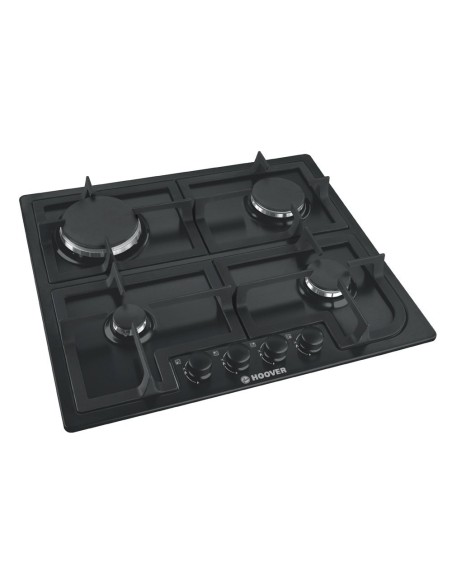 Hoover HGH64SCB Nero Da incasso Gas 4 Fornello(i)