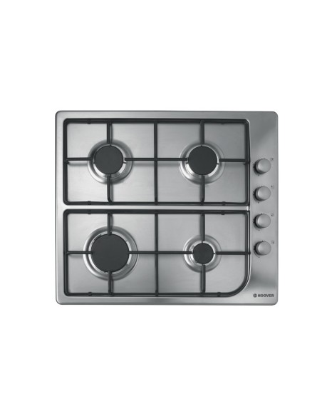 Hoover H-HOB 100 GAS HGL64SX Acciaio inossidabile Da incasso 4 Fornello(i)