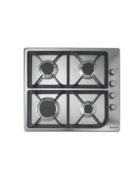 Hoover H-HOB 100 GAS HGL64SCX Acciaio inossidabile Da incasso 58 cm 4 Fornello(i)