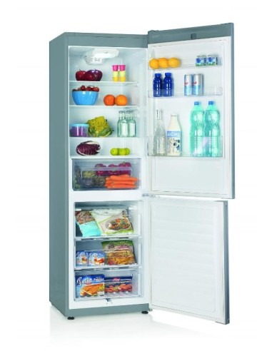 Candy CKCF 6182 X frigorifero con congelatore Libera installazione 288 L Argento