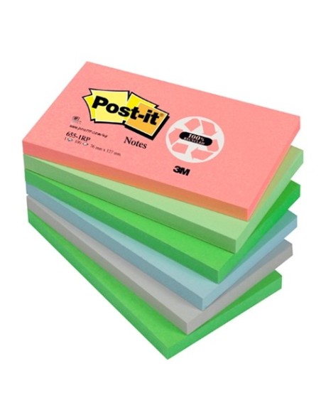 3M Post-It 655RB quaderno per scrivere Multicolore, Rosa