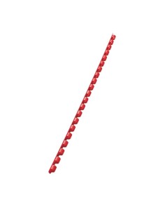 Leitz Plastic Comb Spines, 100 Pcs. Rosso
