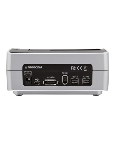 Freecom Hard Drive Dock Quattro Nero, Argento