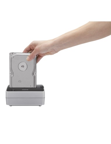 Freecom Hard Drive Dock Quattro Nero, Argento