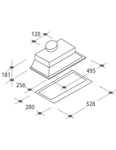 Candy CBG 51 X Integrato Grigio 359 m³ h E