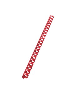 Leitz Plastic Comb Spines, 100 Pcs. Rosso