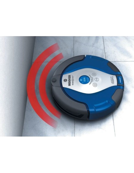 Hoover RBC 003 aspirapolvere robot 0,5 L Senza sacchetto Blu