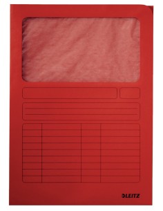 Leitz 39500025 cartella Cartoncino Rosso A4