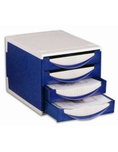 Fellowes 40045A vassoio da scrivania Plastica Blu, Grigio