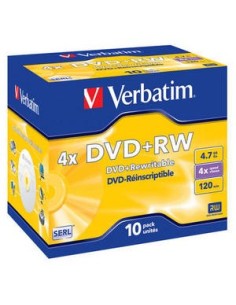 Verbatim DVD+RW Matt Silver 4,7 GB 10 pz