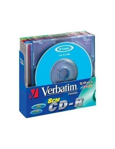 Verbatim CD-R 8cm Colour 210 MB 5 pz