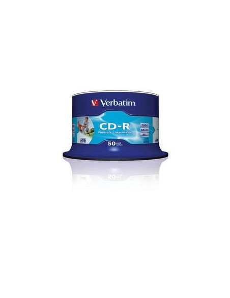 Verbatim CD-R AZO Wide Inkjet Printable - ID Branded 700 MB 50 pz