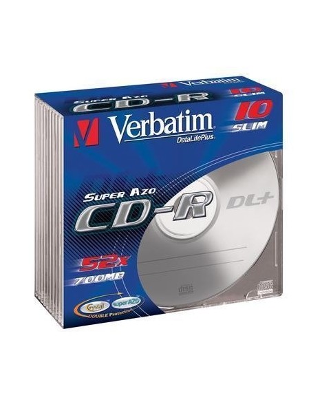 Verbatim CD-R AZO Crystal 700 MB 10 pz