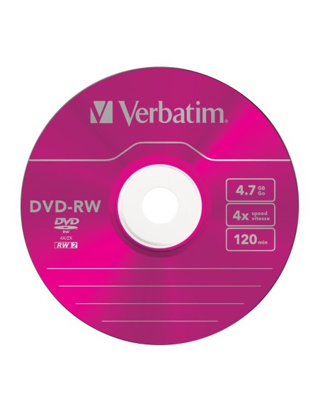 Verbatim DVD-RW Colours 4,7 GB 5 pz