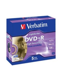 Verbatim DVD+R LightScribe V1.2 4,7 GB DVD-R 5 pz