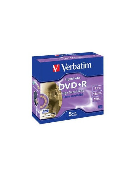 Verbatim DVD+R LightScribe V1.2 4,7 GB DVD-R 5 pz