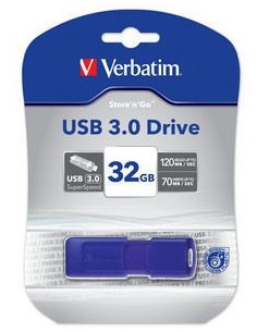 Verbatim 43896 unità flash USB 32 GB USB tipo A 3.2 Gen 1 (3.1 Gen 1) Blu