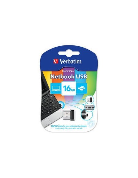 Verbatim Netbook USB Drive 16GB unità flash USB USB tipo A 2.0 Nero