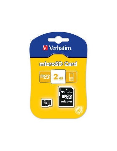 Verbatim microSD 2GB with adapter