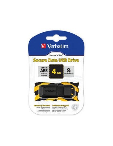 Verbatim 4GB Secure Data unità flash USB USB tipo A 2.0 Nero