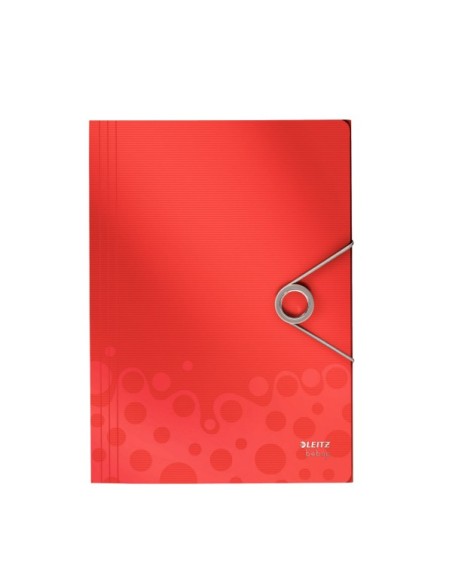 Leitz Bebop 3 Flap Folder (PP) Polipropilene (PP) Rosso A4
