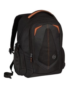 DELL 460-11739 borsa per notebook 43,2 cm (17") Zaino Nero, Arancione