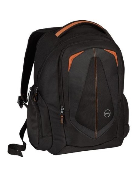 DELL 460-11739 borsa per notebook 43,2 cm (17") Zaino Nero, Arancione