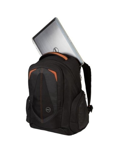 DELL 460-11739 borsa per notebook 43,2 cm (17") Zaino Nero, Arancione