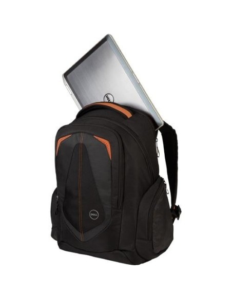 DELL 460-11739 borsa per notebook 43,2 cm (17") Zaino Nero, Arancione