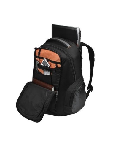 DELL 460-11739 borsa per notebook 43,2 cm (17") Zaino Nero, Arancione