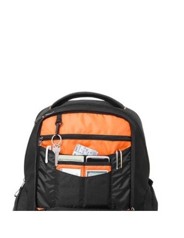 DELL 460-11739 borsa per notebook 43,2 cm (17") Zaino Nero, Arancione