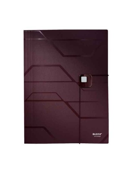 Leitz Prestige 3 flap folder Polipropilene (PP) Marrone A4