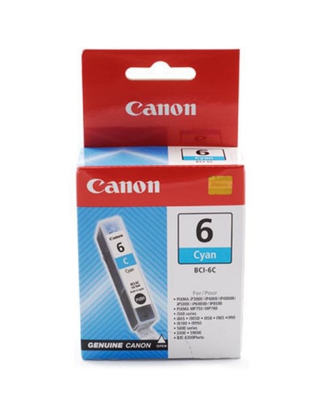 Canon BCI-6 C w sec cartuccia d'inchiostro 1 pz Originale Ciano