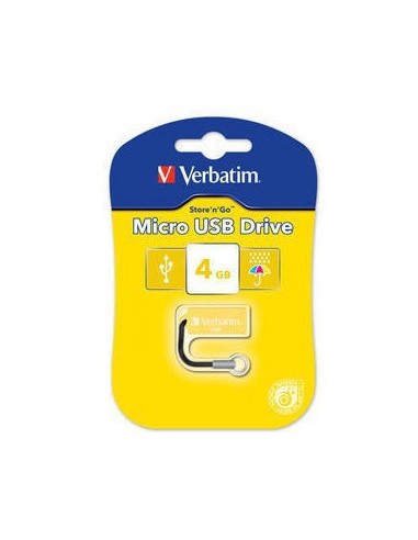 Verbatim Micro USB Drive 4GB - Sunkissed Yellow unità flash USB USB tipo A 2.0 Giallo