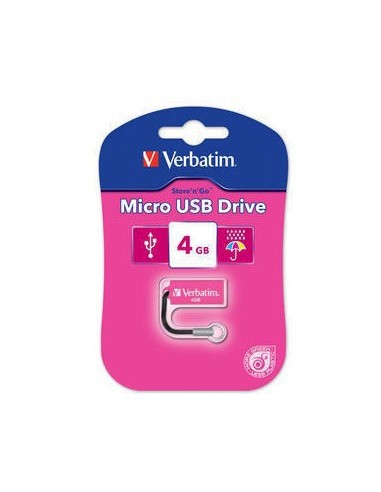 Verbatim Micro USB Drive 4GB - Hot Pink unità flash USB USB tipo A 2.0 Rosa