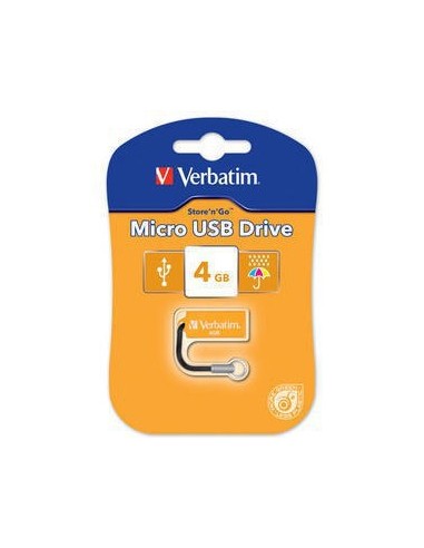 Verbatim Micro USB Drive 4GB - Volcanic Orange unità flash USB USB tipo A 2.0 Arancione