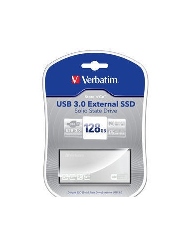 Verbatim 47436 unità esterna a stato solido 128 GB Alluminio