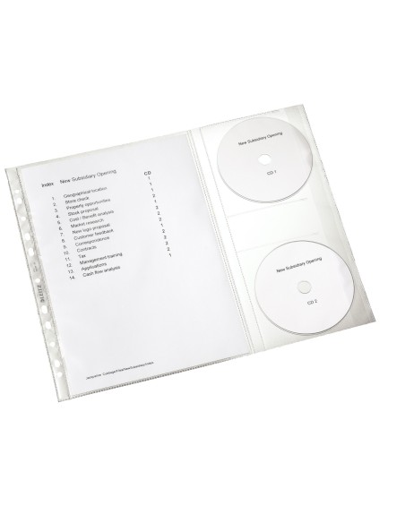 Leitz Busta con custodia per CD