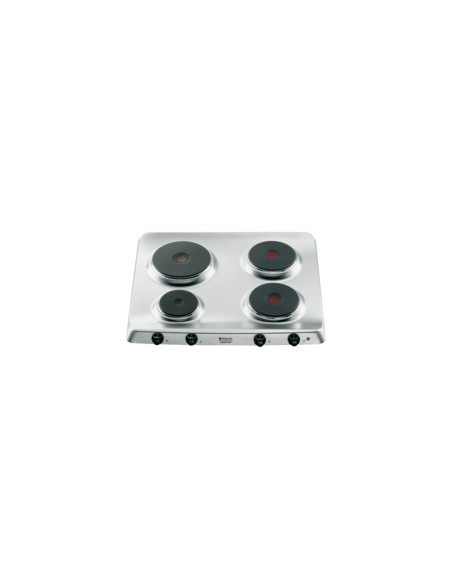 Hotpoint PF 604 (IX) HA piano cottura Acciaio inossidabile Da incasso Piastra sigillata 4 Fornello(i)